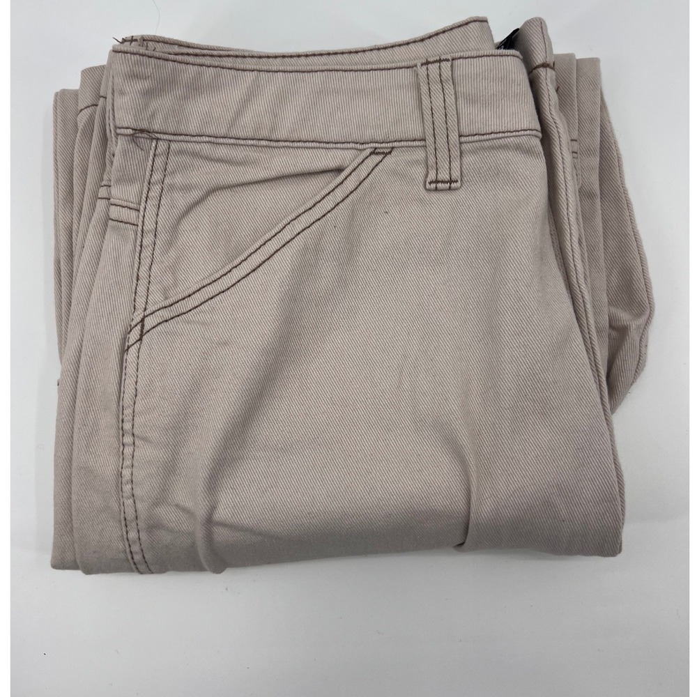 Divided H&M Beige Cargo Pants Women US Size 6‎ Wide Leg Utility Casual